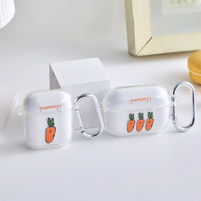 Second Morning好吃紅蘿蔔透明AirPods保護套 - AirPods/耳機保護套 - 塑膠 透明