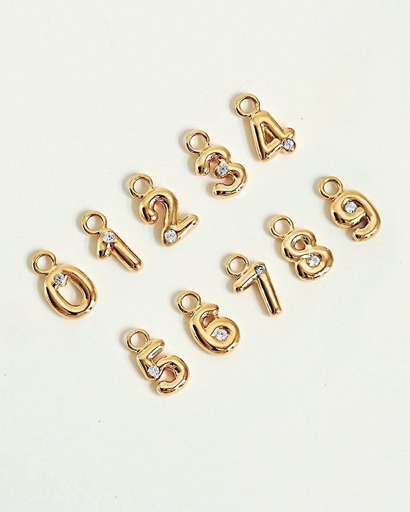 Heritage of Pearl - Numero Charms - Other - Sterling Silver Gold