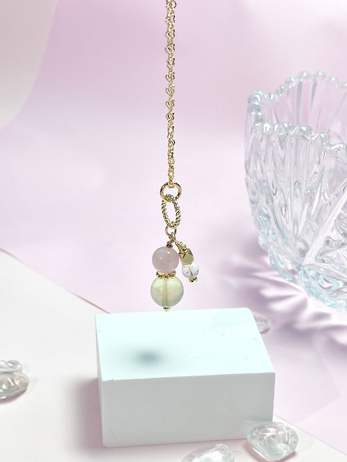 BlacK PurPle Jewelry 粉水晶 黃水晶 白水晶 14KGF 項鏈
