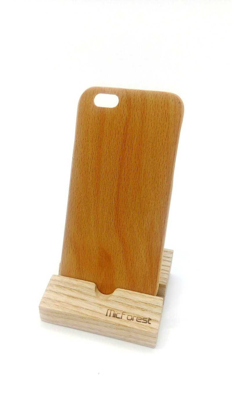 マイクロ森。 iPhone 6S純粋な木材木製電話ケース - 「ブナ」 - グループの申し出限定版0.3休み。 - スマホケース - 木製 オレンジ