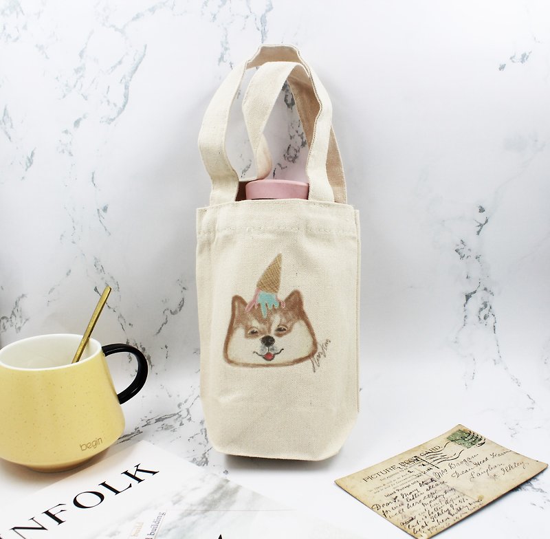 HanHan-Shiba Inu Ice Cream Drink Bag - Handbags & Totes - Other Materials 