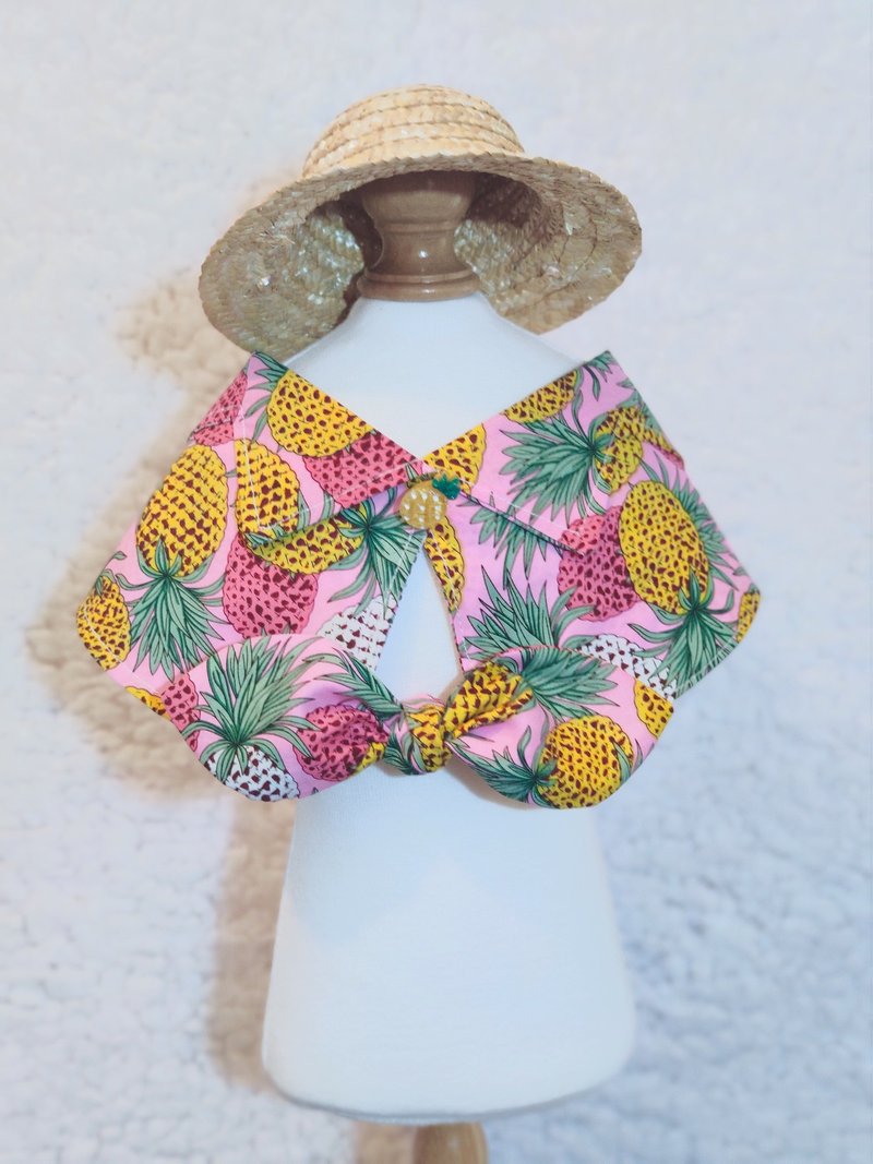Summer Aloha 夏老威恤衫造型頸飾 寵物 貓犬 狗狗 頸項 collar - 寵物衣服 - 棉．麻 粉紅色