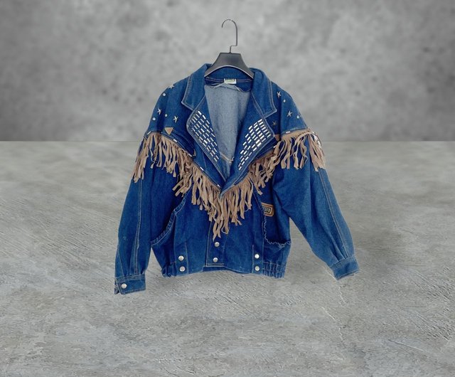 Jacket with hot sale shoulder tassels