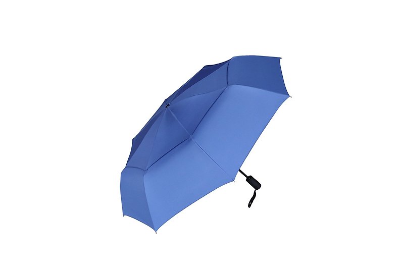 Jiayun Umbrella JIAYUN - 21" Wind Resistant Tri-Fold Umbrella - Umbrellas & Rain Gear - Other Materials Blue