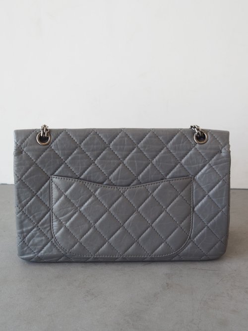 シャネル 2.55 マトラッセ ウール ショルダーバッグ CHANEL シャネル 2.55 マトラッセ Wフラップ Wチェーン