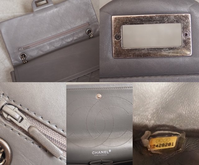 CHANEL シャネル　ショルダーバッグ　デニム　チェーン　グレー シャネル シャネル22 スモール デニム チェーンショルダーバッグ