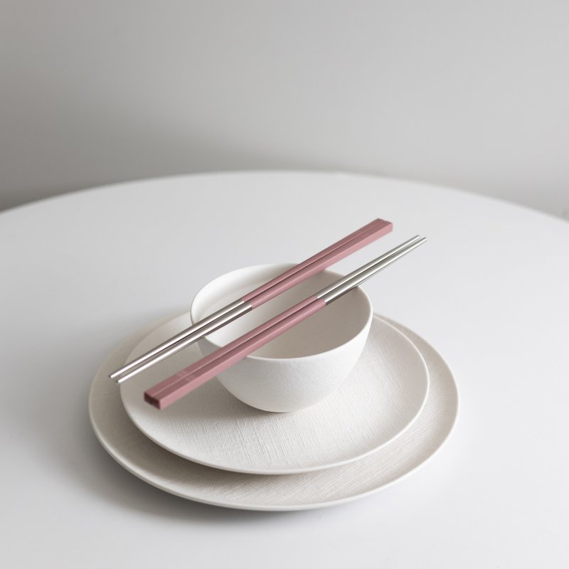 【クリスマス限定カラー】あんこ赤 ロングスタイル 1膳 304ステンレス箸 ヘルシー箸 - 箸・箸置き - ステンレススチール ピンク