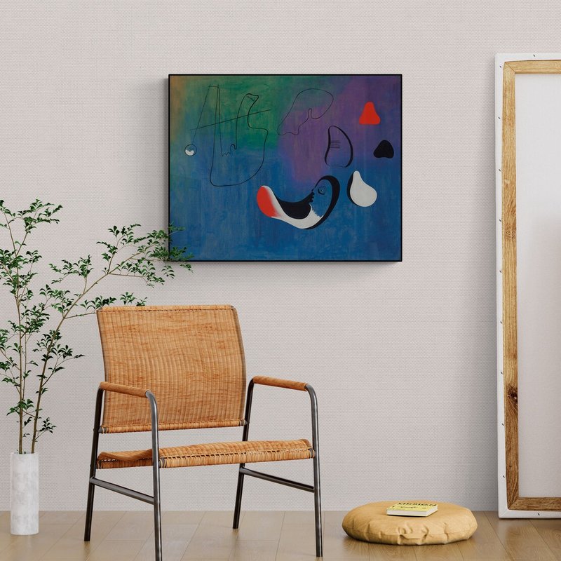 【藝術掛畫】 Joan Miro 米羅 -- Peinture 畫畫 - 海報/掛畫/掛布 - 紙 