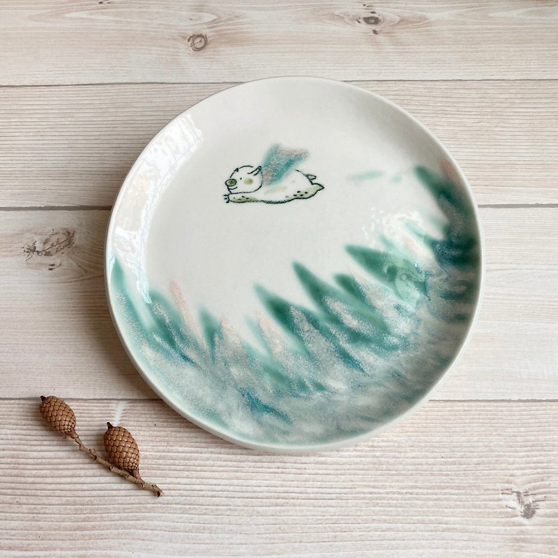 Feitian Gugujiang Dim Sum Plate - Small Plates & Saucers - Porcelain White