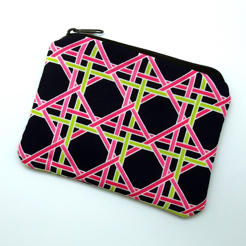Zipper pouch / coin purse (padded) (ZS-197) - Coin Purses - Cotton & Hemp Multicolor