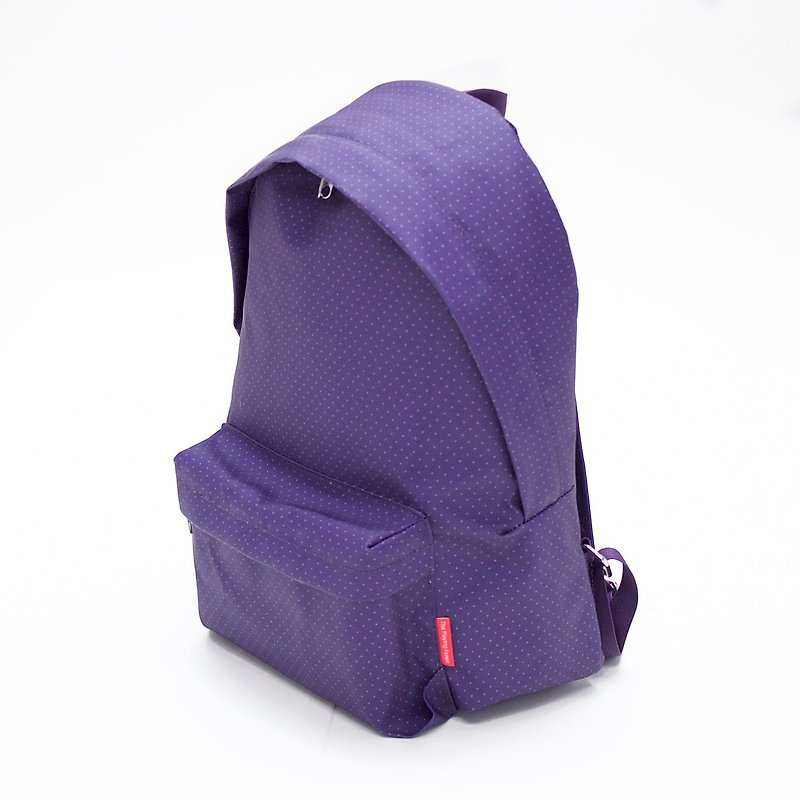 Dot Dot Waterproof Super Light Eco-friendly Backpack / Purple - Backpacks - Polyester Purple