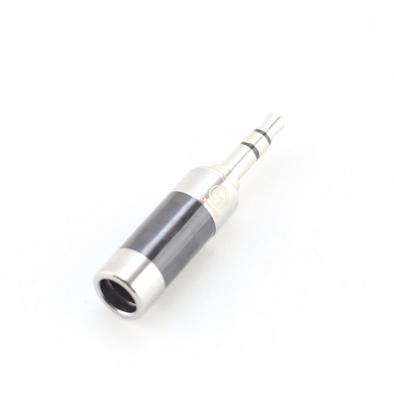 OEM customized 3.5mm top carbon fiber rhodium-plated headphone plug [Kawaki] brand new in stock [P158] - Gadgets - Other Metals 