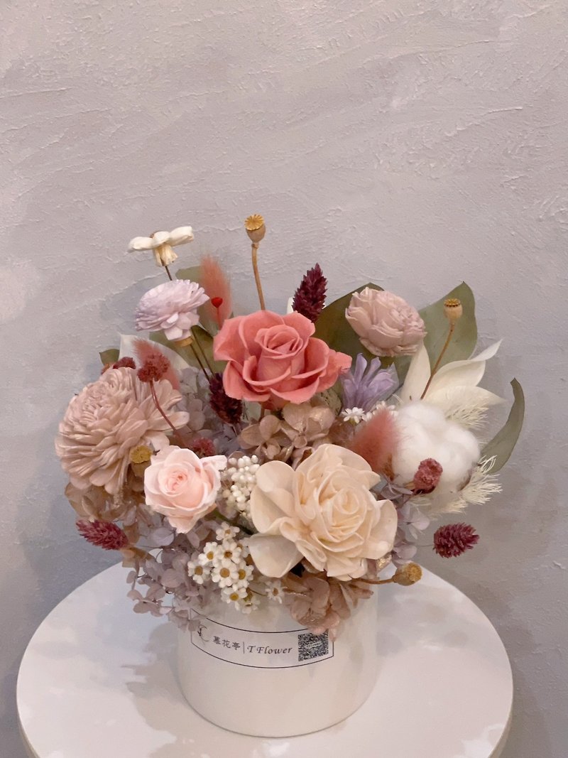 Everlasting table flowers/opening ceremony/move-in/housewarming - Dried Flowers & Bouquets - Other Materials Pink