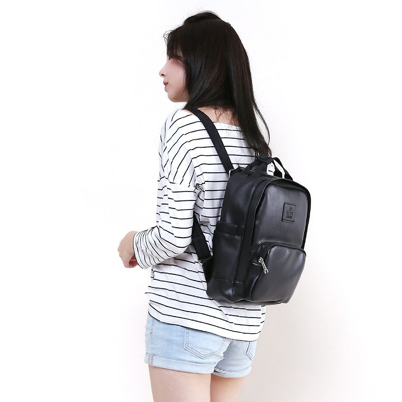 [Mid-Autumn Festival 3 Days Limited Time Discount] Le Tour Series - Loose Heart Bag - S - Black Leather - Backpacks - Waterproof Material Black