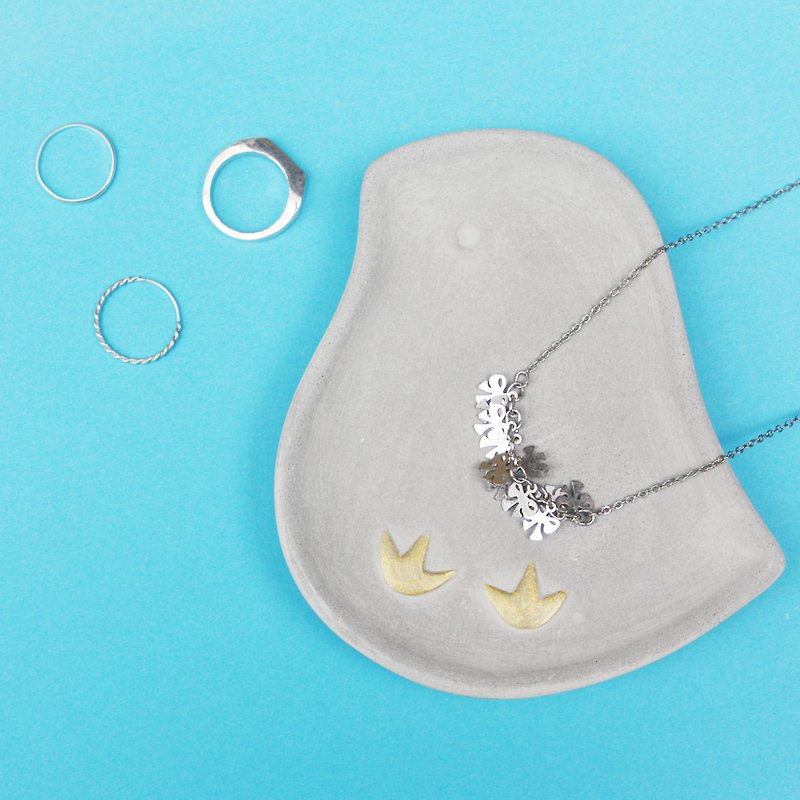 Little Bird / Jewelry dish - จานเล็ก - ปูน สีเทา