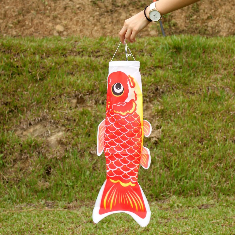 Taiwan Fish Flag 60 CM (RED) - Items for Display - Polyester Red
