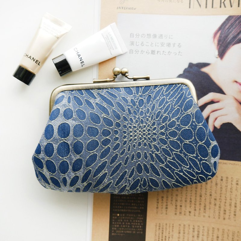 Lanjin Slow Travel Gold Bao Mother Bag/Coin Purse [Made in Taiwan] - กระเป๋าใส่เหรียญ - โลหะ สีน้ำเงิน