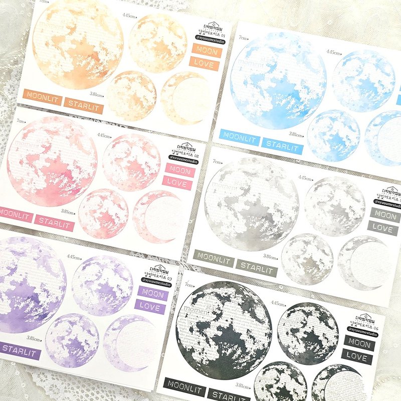 :Moonlight Memories (6 types): Card paper - 信封/信紙 - 紙 