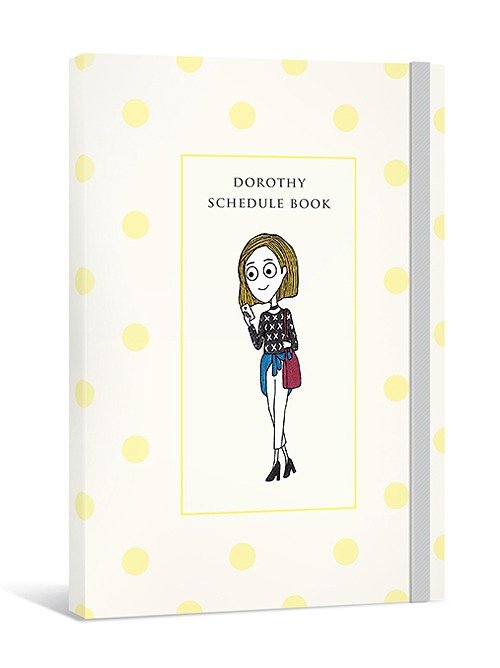時報文化出版-文創館 Dorothy無時效日誌手帳（含裝飾貼紙＋人物書籤）－黃色點點(9AAAU0003)