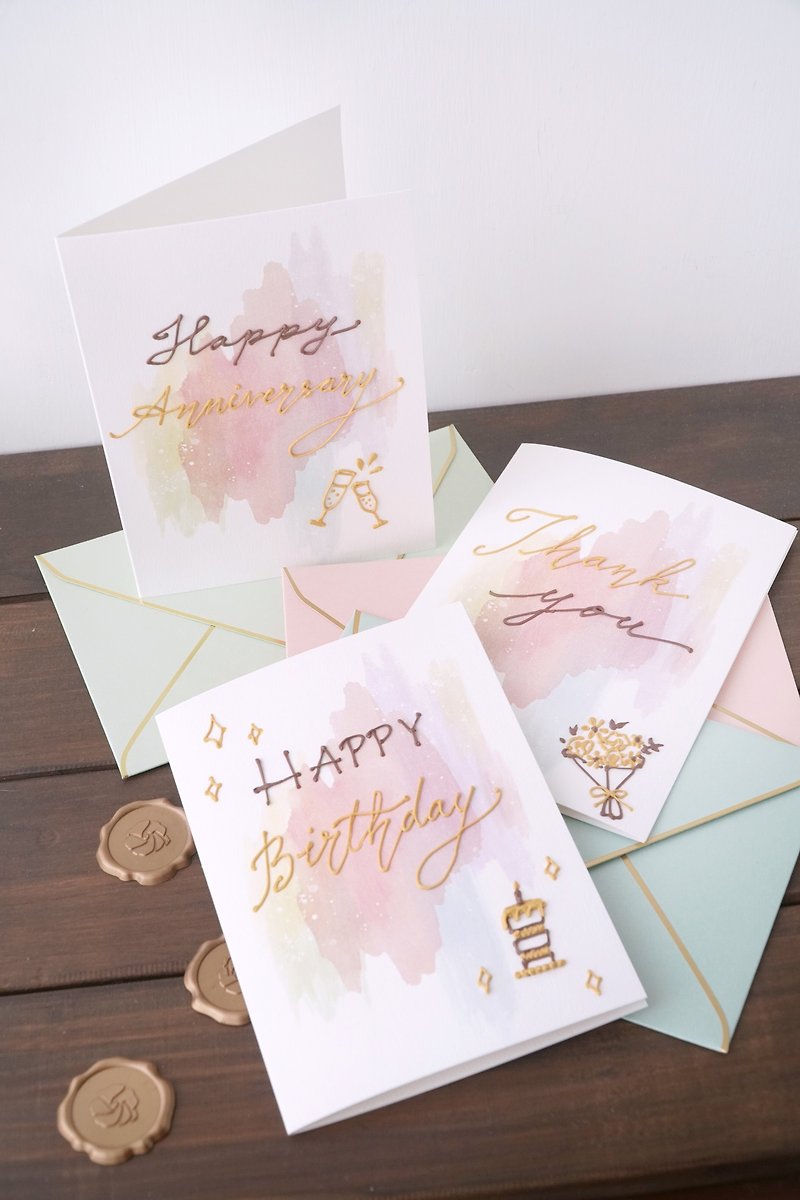 Custom Greeting Card (Simple message ver.) - Cards & Postcards - Paper Multicolor