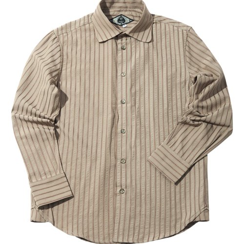 SOARIN seersucker slim striped casual shirt stripes