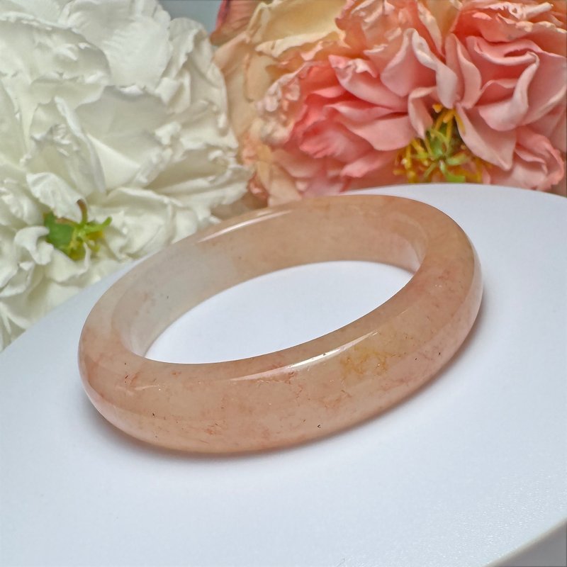 No.225 高冰透 草莓鐲 內徑 55MM 圈口 佘太翠 手鐲 手環 - 手鍊/手環 - 玉石 多色