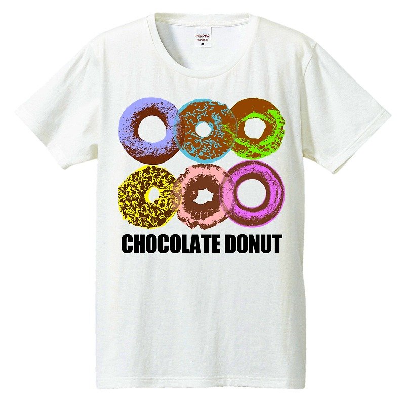 T-shirt / Colorful donut - Men's T-Shirts & Tops - Cotton & Hemp White