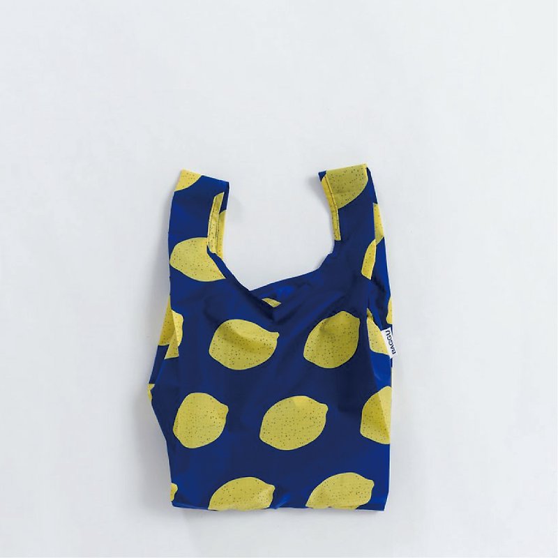[New] BAGGU Eco Shopping Bag - Mini Size - Lemon - Handbags & Totes - Waterproof Material Blue