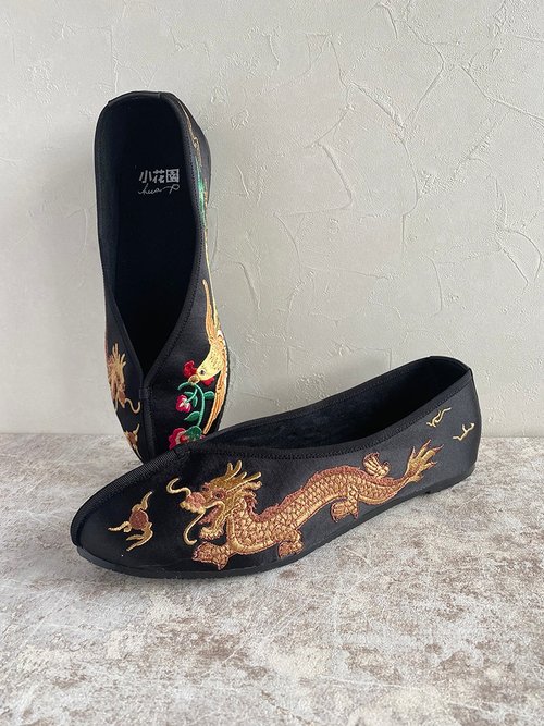 チャイナシューズ / 刺繍靴 / りゅう,ほうおう - ショップ 小花園