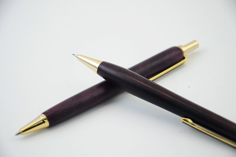 【Log Mechanical Pencil-Purple Heart Wood】 - Pencils & Mechanical Pencils - Wood Purple