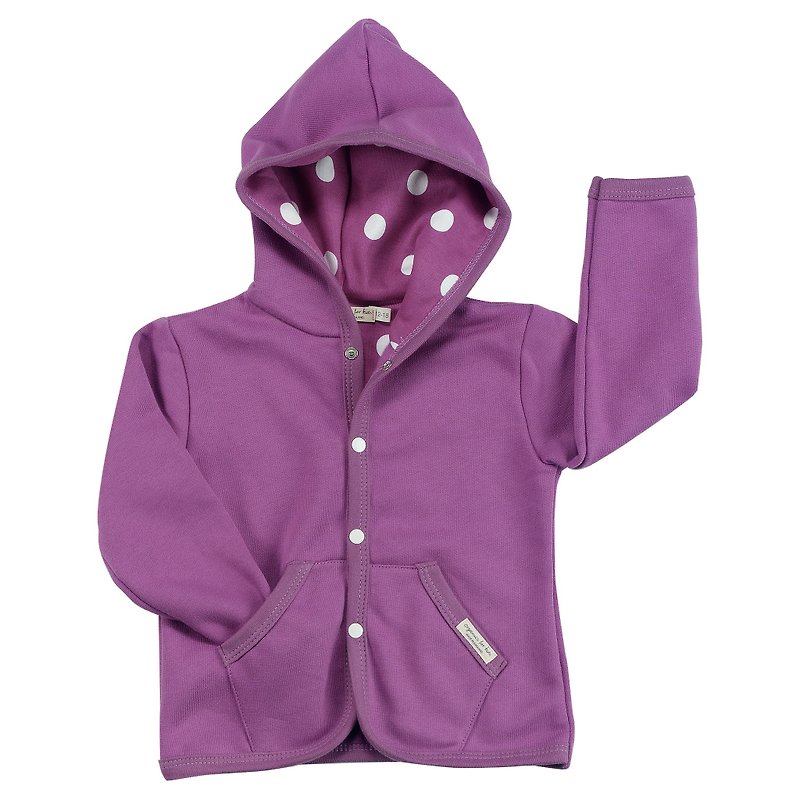 100% 有機棉 紫色幼兒 帽T 2-3歲 - 其他 - 棉．麻 紫色
