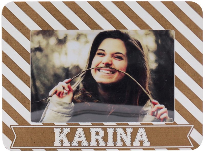 Custom carved wooden photo frame (4R photo) – your name theme x personalization - Picture Frames - Wood White