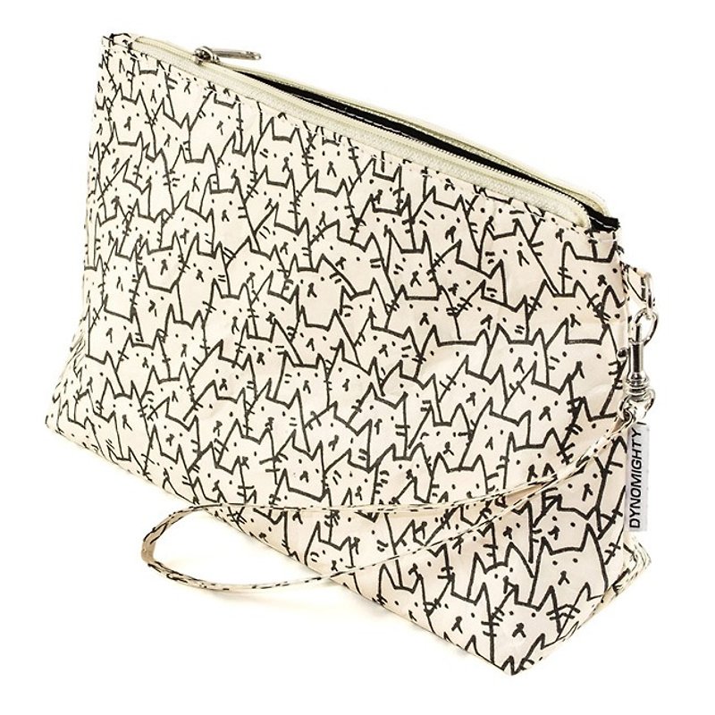 Mighty Wristlet Clutch-Pocket Full of Cats - Clutch Bags - Other Materials 