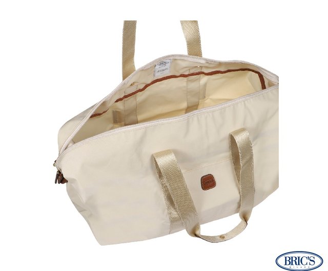 BRIC'S】X-Bag 2 in 1 折りたたみトラベルバッグ（ラージ） -ホワイト