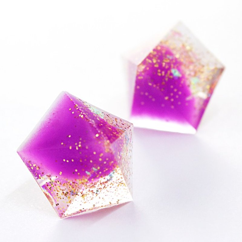 ペンタゴンピアス(セントチャールズプレース) - 耳環/耳夾 - 其他材質 紫色