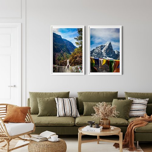 Ryan Campbell Photography Set of 2 Nepal Mountain Prints - Harmony of the Mountains Bundle