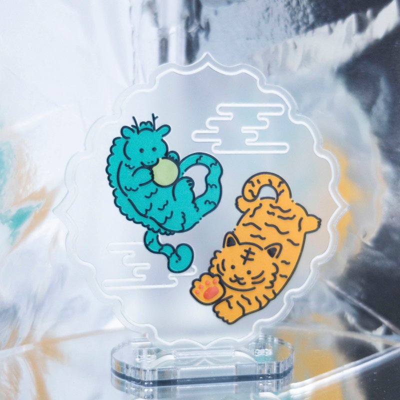 [Ryuuko] Tiger & Dragon [Acrylic stand] - Items for Display - Acrylic Transparent