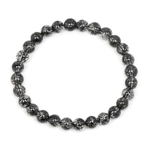 正佳珠寶 Gemsrich Jewelry 【正佳珠寶】黑鈦晶 黑髮晶 頂級淨透 6.2-6.8mm 手珠
