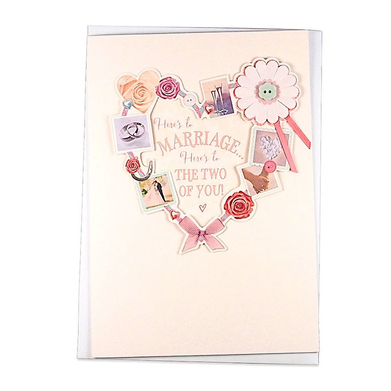 I wish you a happy wedding [Hallmark-Card Wedding Congratulations] - Cards & Postcards - Paper Multicolor