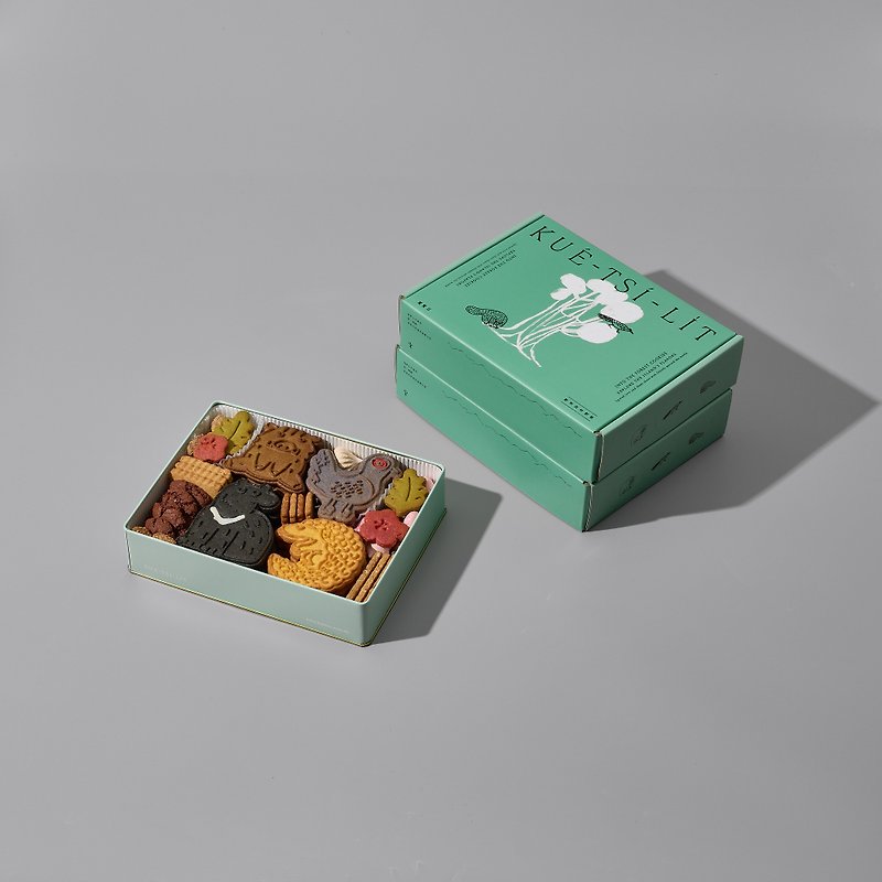 【4盒9折】全新改版 動物森林鐵盒餅乾 婚禮贈禮 企業贈禮 - 手工餅乾 - 新鮮食材 綠色