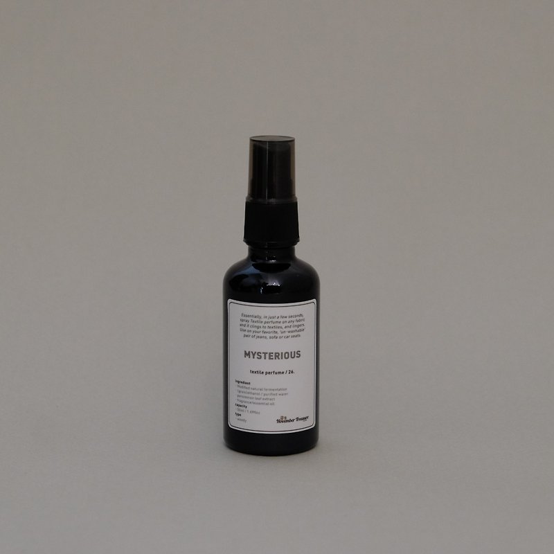 26' MYSTERIOUS / Textile Parfum - Fragrances - Other Materials Black