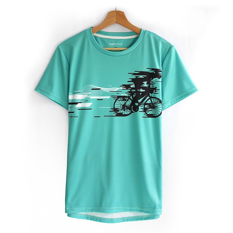 Cycling T-shirt (追風-湖水綠) 滿足平日與騎車穿著的休閒車衣 - 男 T 恤 - 聚酯纖維 綠色