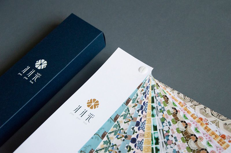 爿爿花Taiwan traditional ceramic tile color ticket card - Other - Paper Multicolor