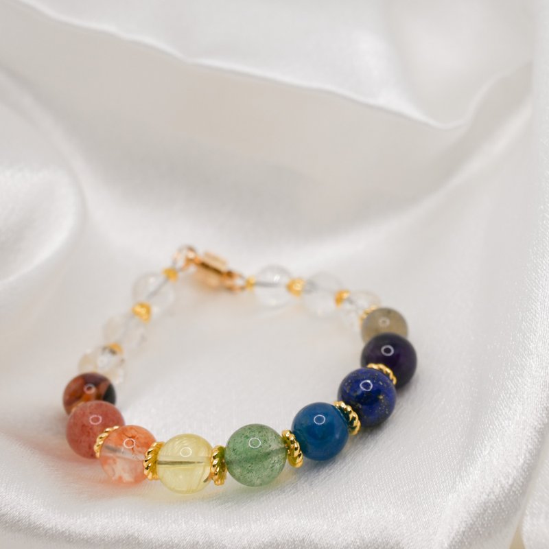 曜映七輪・クリスタルブレスレット - ブレスレット - クリスタル 多色