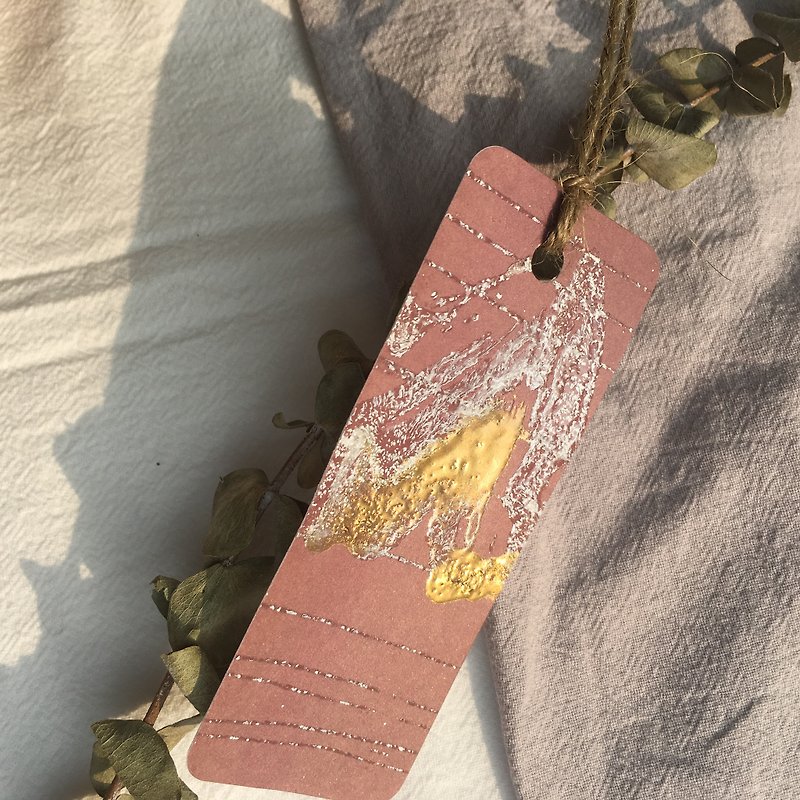 Handmade convex powder || Bookmarks bookmark - ที่คั่นหนังสือ - กระดาษ สีนำ้ตาล