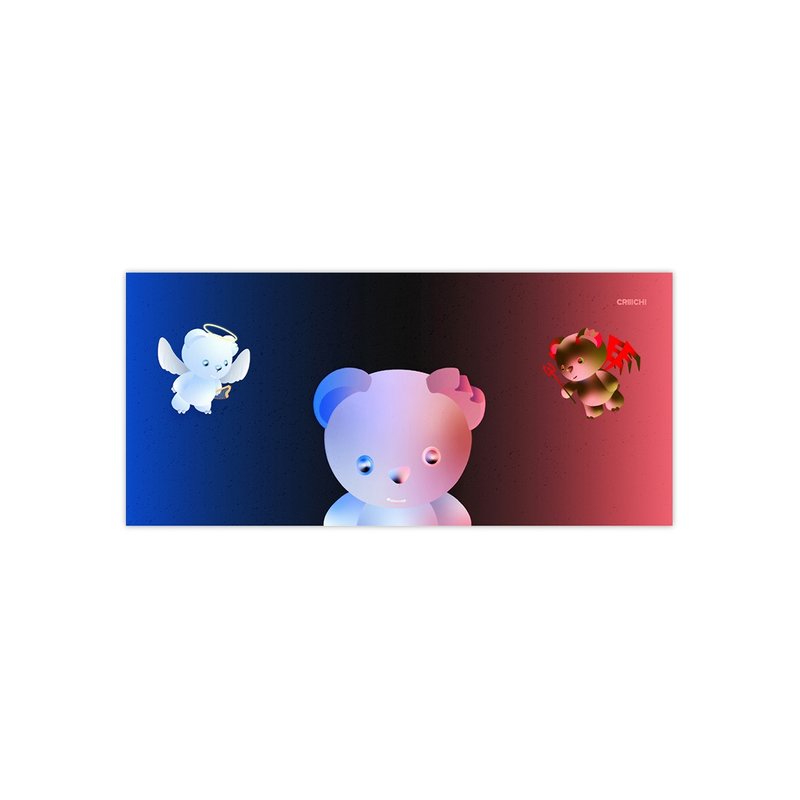 CRIIICHI古治 天使魔鬼 全景明信片 - 卡片/明信片 - 紙 多色