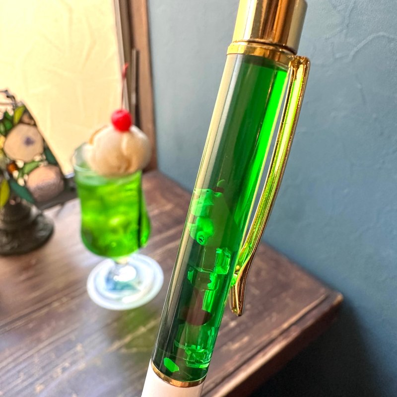 蜜瓜汽水北極熊原子筆 - 鋼珠筆 - 黏土 綠色