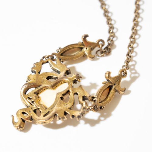 60s USA Selini Vintage buddha & dragon Unsigned necklace by