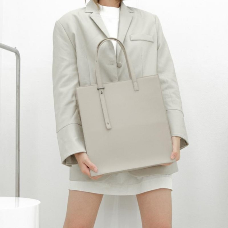 RUST BRAND / TOTE WORKET - LIGHT GRAY - 公事包 - 人造皮革 灰色
