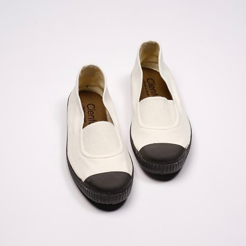 CIENTA 西班牙帆布鞋 西班牙帆布鞋 CIENTA U75997 05 白色 黑底 經典布料 大人